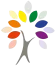 Logo centre lgbti Normandie "c'est un arbre avec des feuilles couleurs arc en ciel